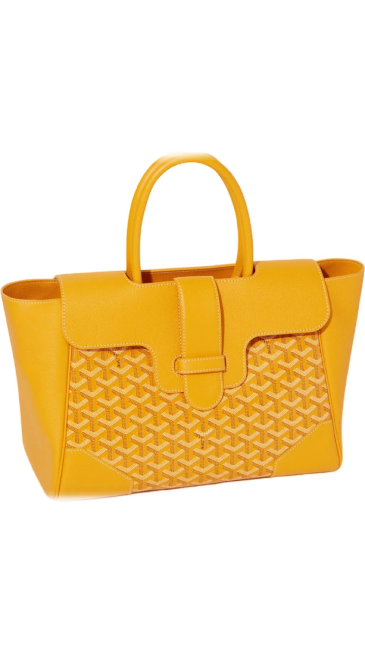 Sac à Main Goyard Zucca Structured Tote Jaune