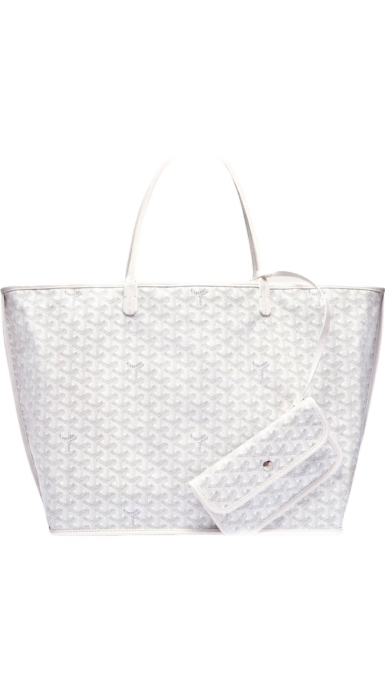 Sac Goyard St-Louis PM Toile Monogram Blanc
