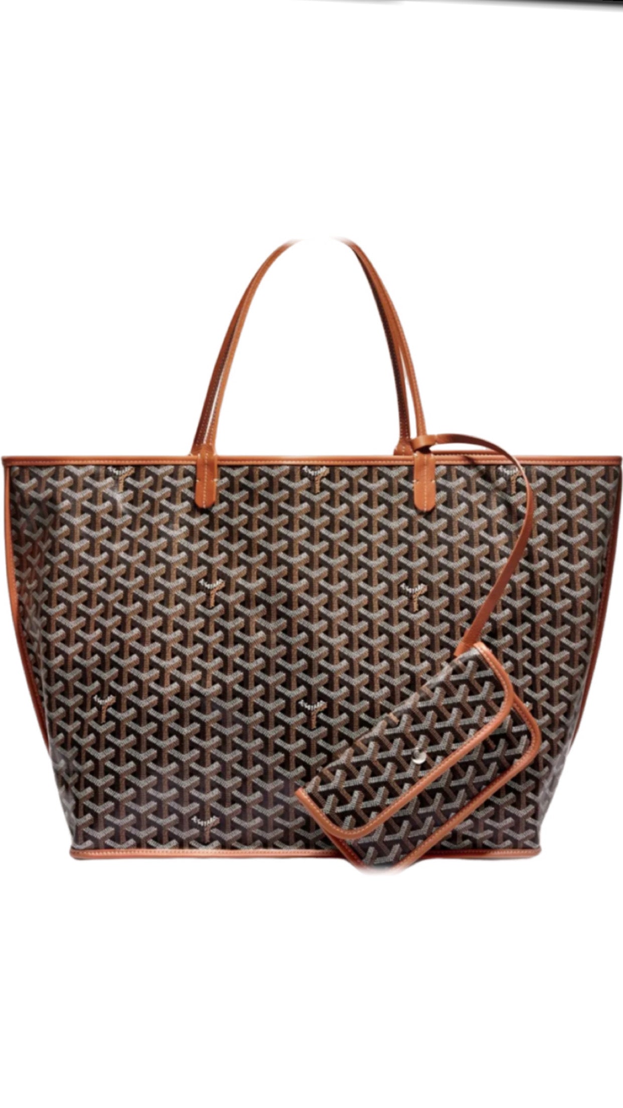 Sac Goyard Saint-Louis PM Toile Monogram Cognac