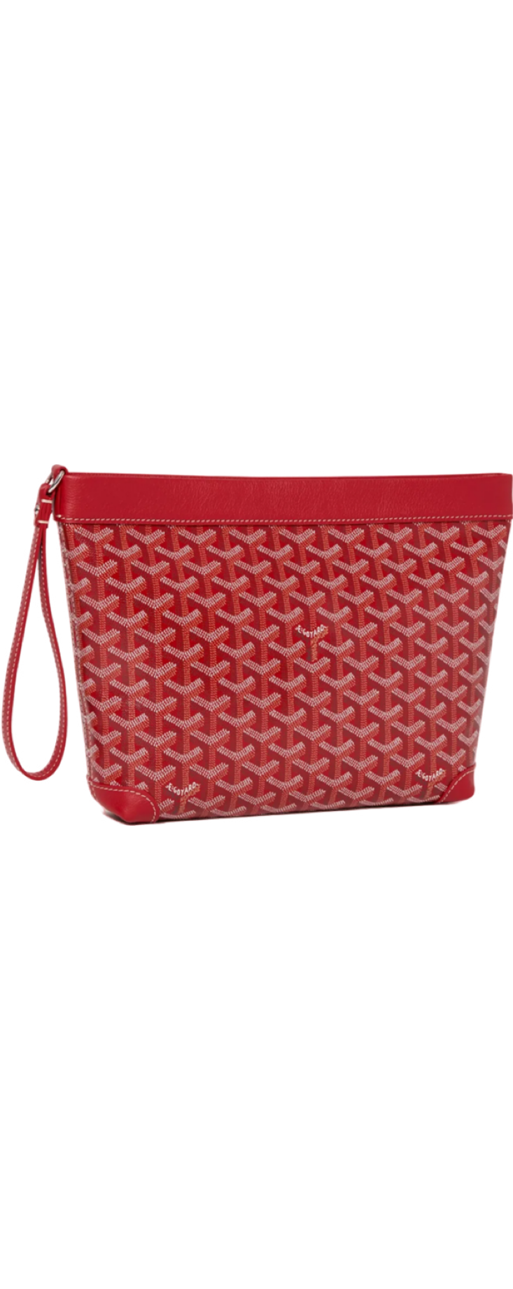 Goyard Pouch Clutch Monogram Canvas Red