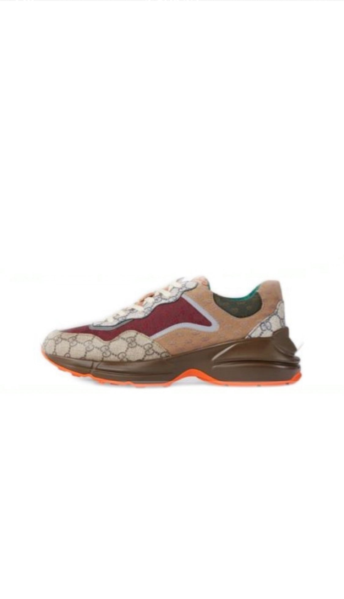 Gucci Rhyton Sneaker Monogram Canvas Suede