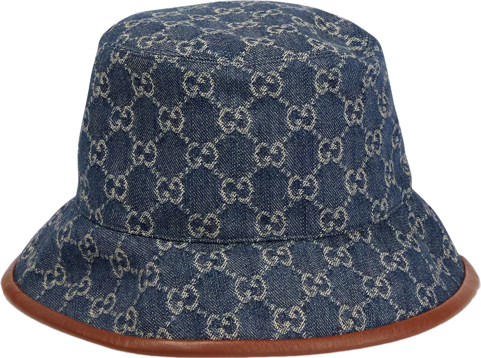 Gucci Bucket Hat Monogram GG Denim Bleu