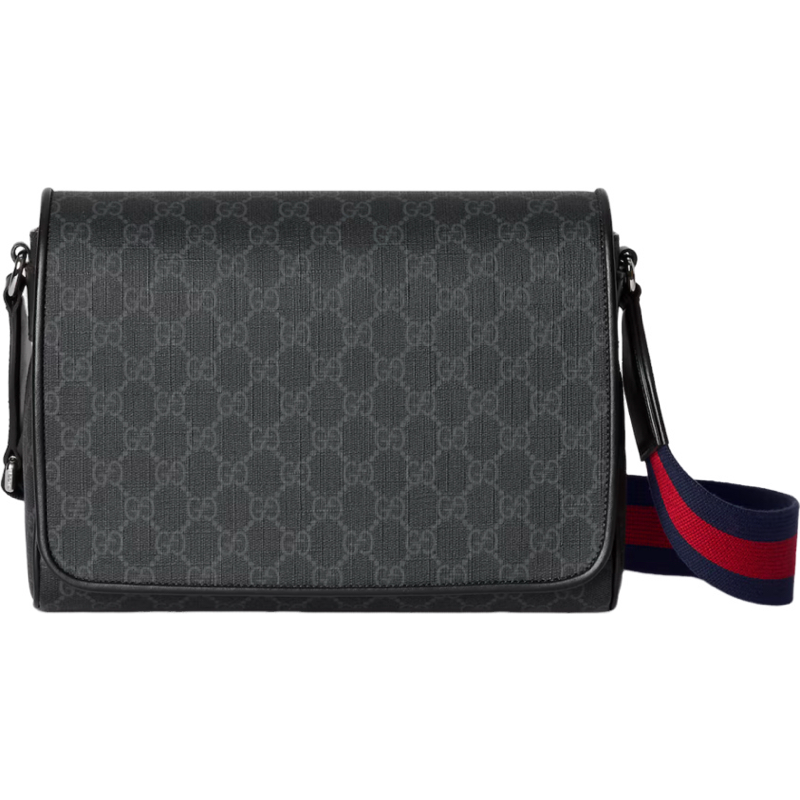 Gucci Sac Messenger GG Supreme Canvas Gris