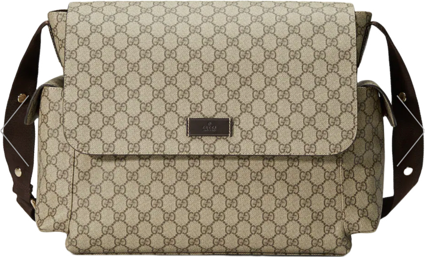 Sac Gucci Messenger GG Supreme Canvas Marron