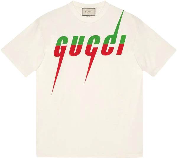 Gucci T-Shirt Logo Gucci Imprimé Crème