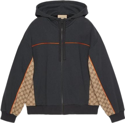 Gucci Hoodie Sweatshirt with GG Monogram Sides