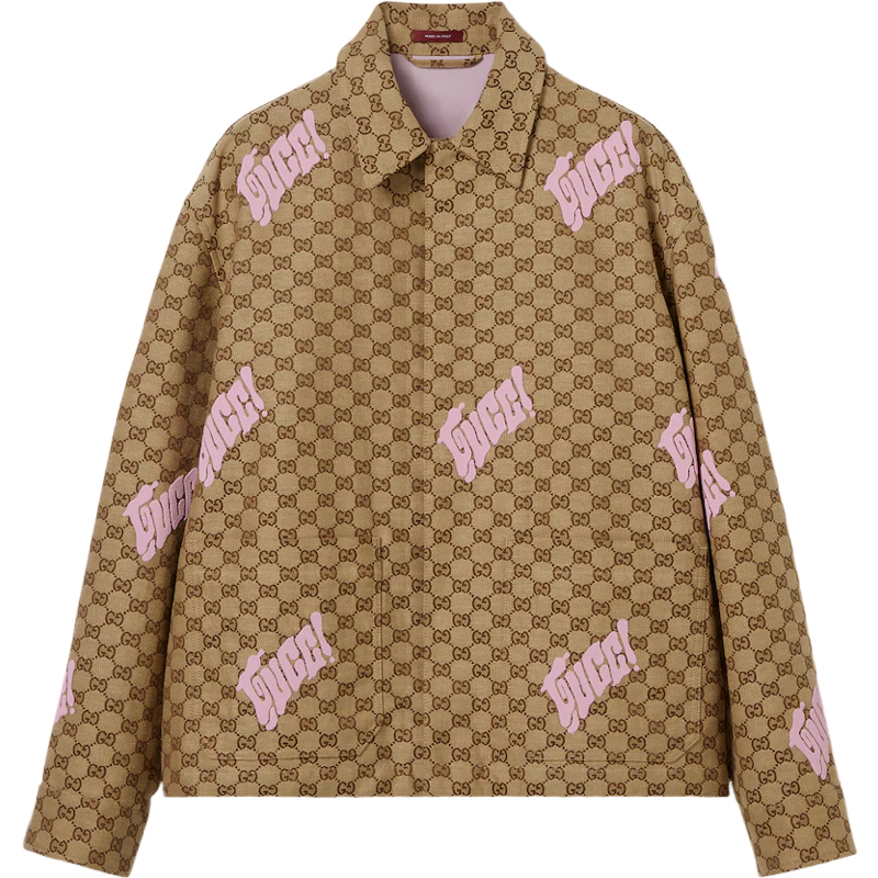 Gucci Chemise Monogram GG avec Motif Logo Rose