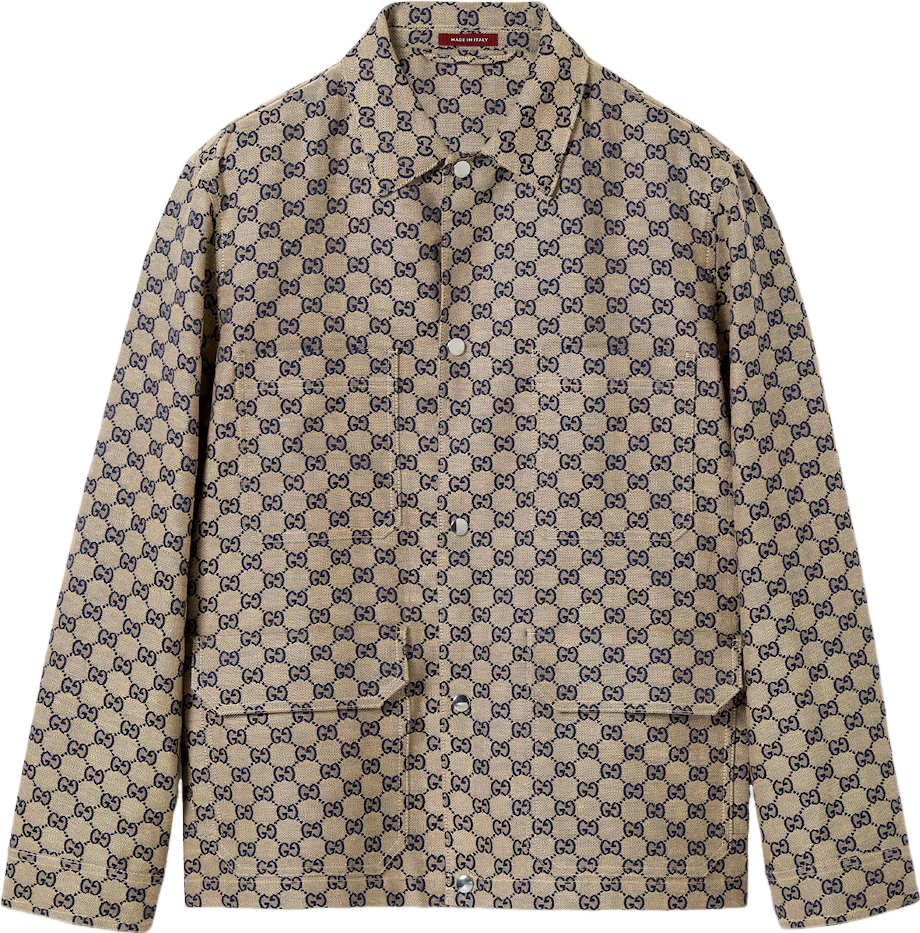Gucci Veste Monogram GG Beige et Marine