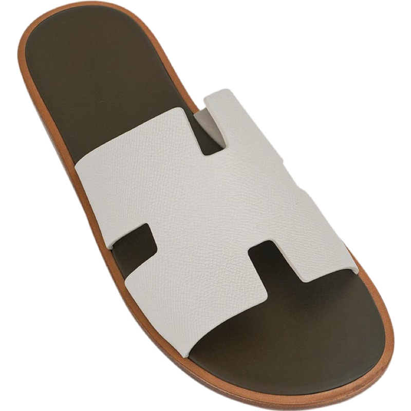 Sandales Hermès Oran en Cuir Bicolore