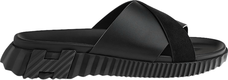 Sandale Hermès Rubber Slide Noir
