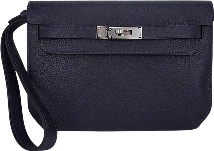 Sac Hermès Kelly Pochette Clemence Noir