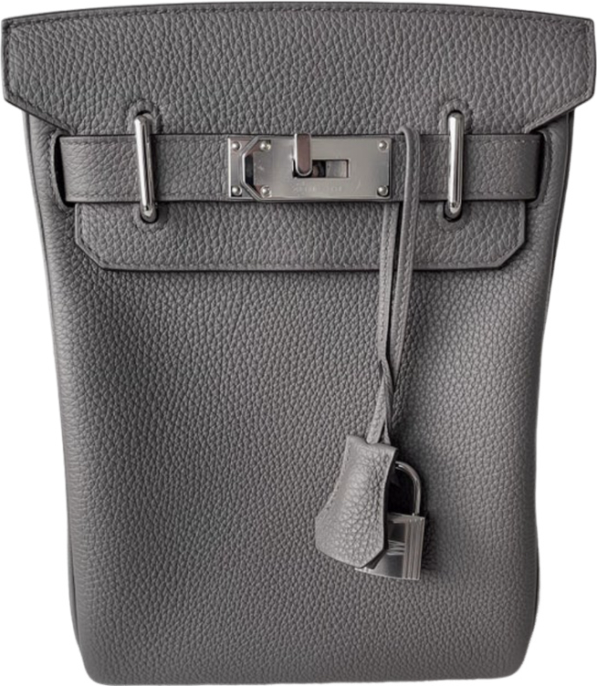 Sac Hermès Evelyne Clemence Gris