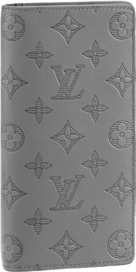 Portefeuille Louis Vuitton Brazza Monogram Empreinte Gris