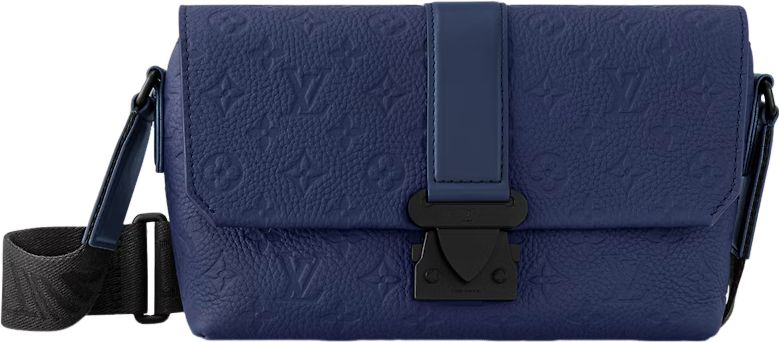 Sac à Bandoulière Louis Vuitton Coussin PM Monogram Empreinte Bleu Marine