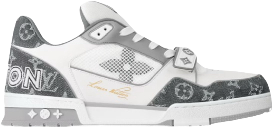 Louis Vuitton Trainers Velcro Grey 2k25