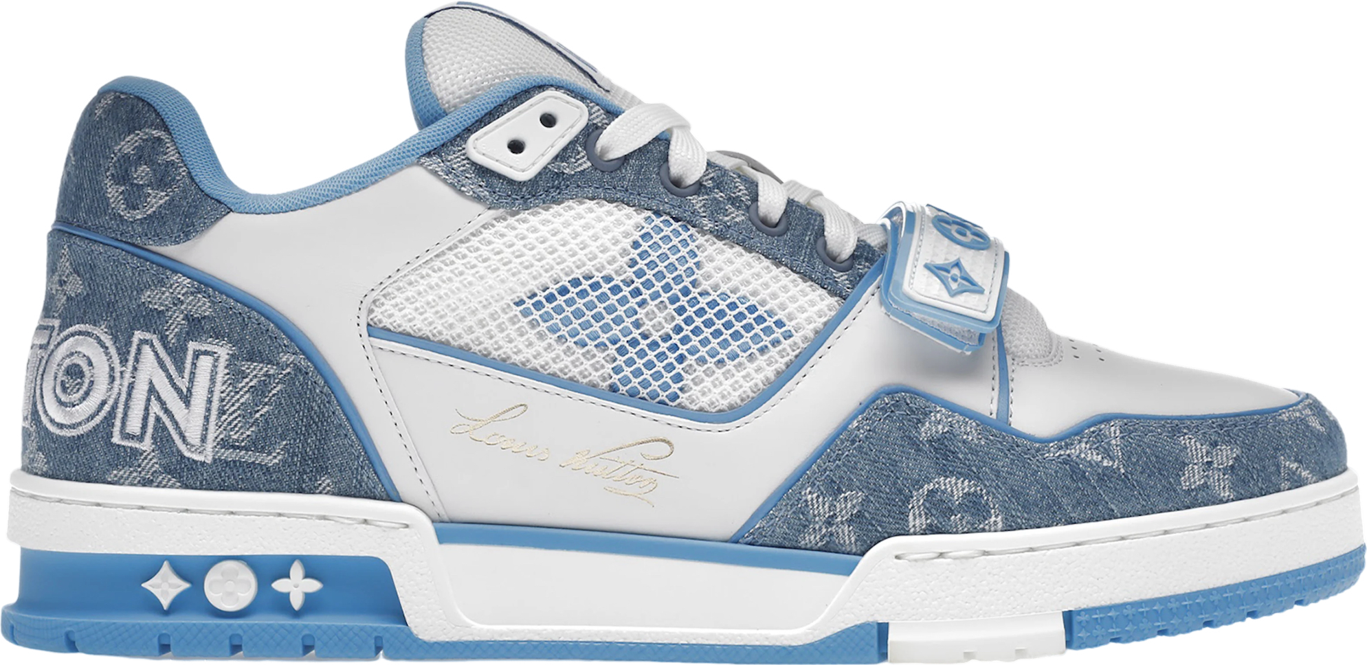 Sneakers Louis Vuitton Velcro Strap Bleu