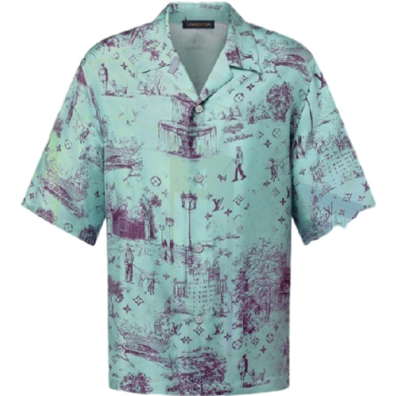 Ensemble Louis Vuitton Printed Silk Chemise