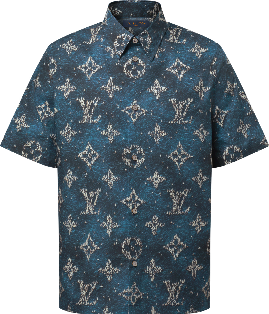 Chemise Manche Courte À Imprimé Monogram Louis Vuitton