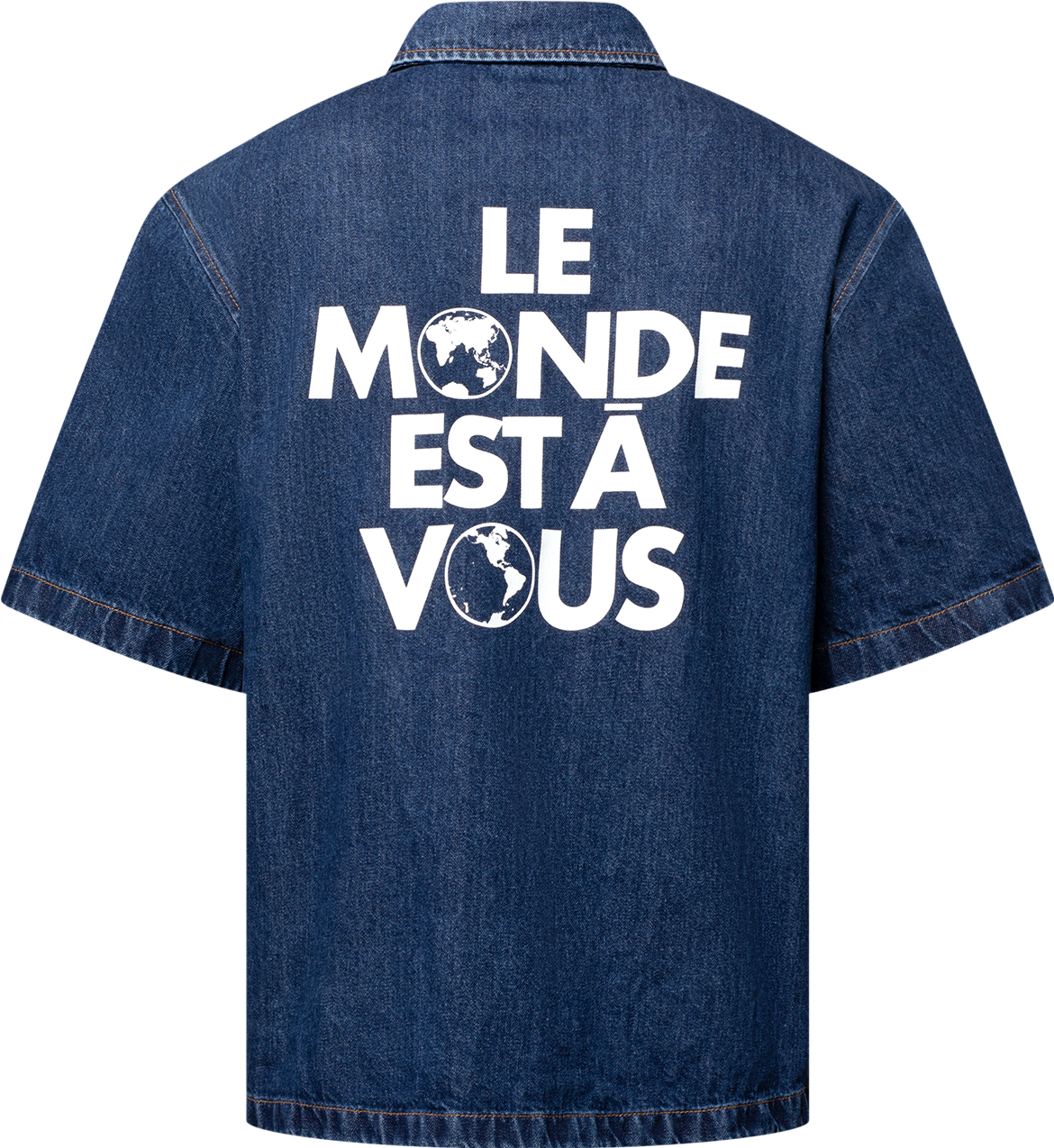 Louis Vuitton Signature Denim Short-sleeved Shirt