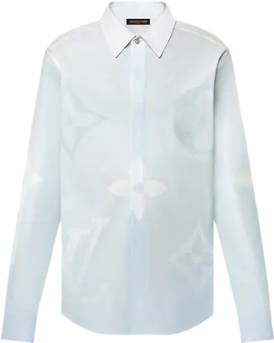 Chemise Louis Vuitton Monogram Blue Sky