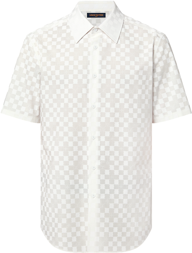 Chemise Manches Courtes en Coton Louis Vuitton