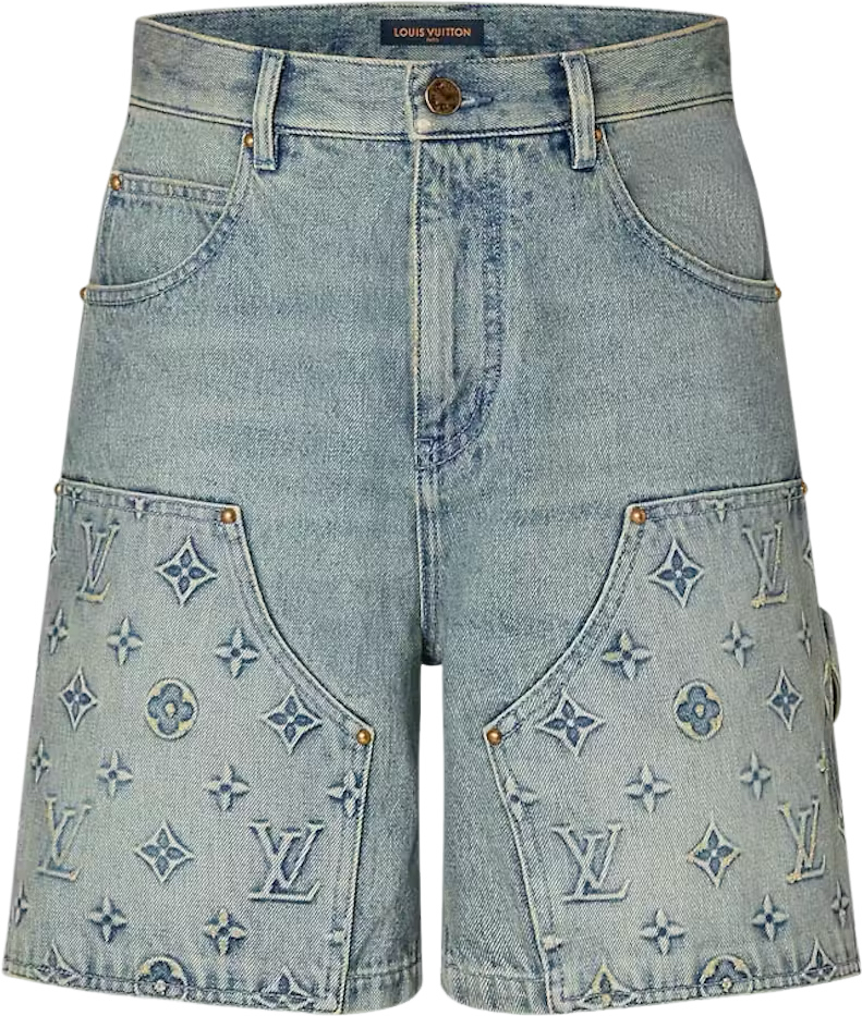 Louis Vuitton Carpentier Denim Short Blue