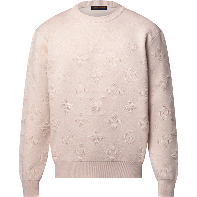 Pull Louis Vuitton Embossé Monogram Beige