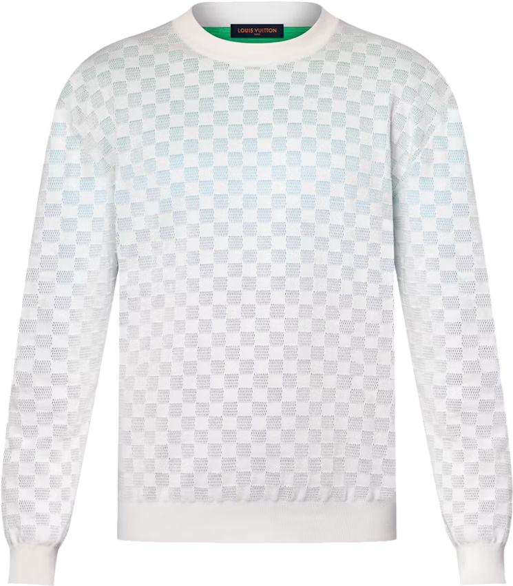 Sweat Louis Vuitton Damier Gradient Jacquard Pullover Multicolor