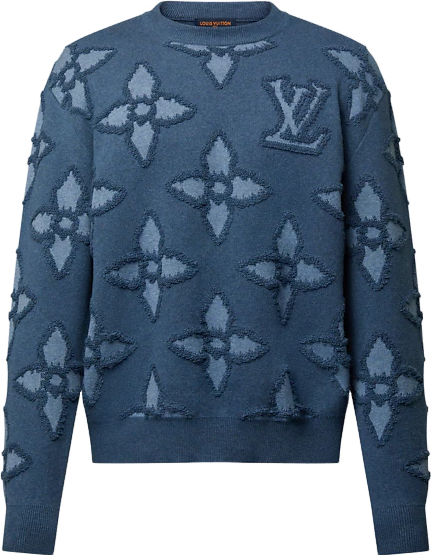 Pull Texture en Coton Louis Vuitton
