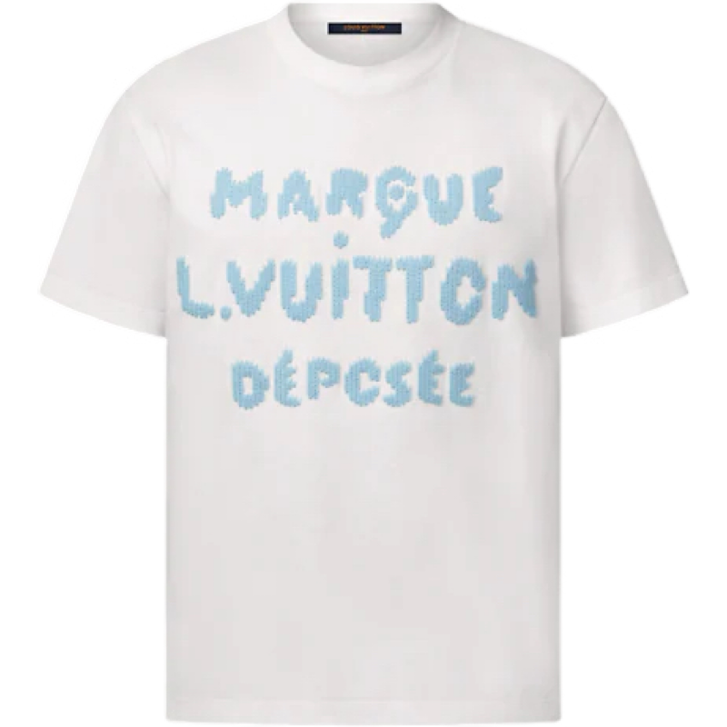 T Shirt Louis Vuitton Signature Brodé