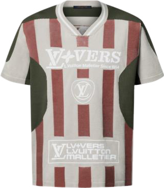 Tee-shirt Manches Courtes À Motif Intarsia Louis Vuitton
