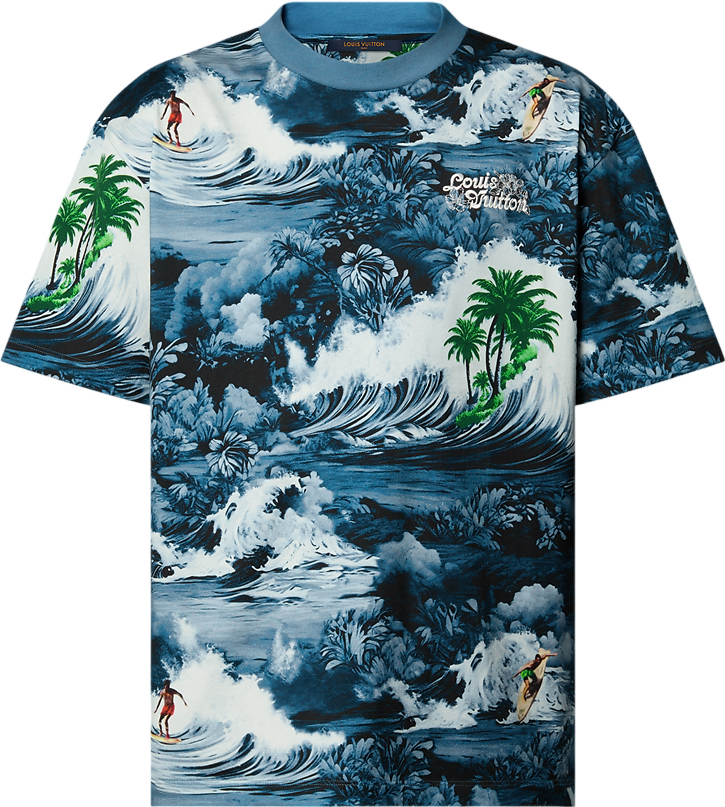Tee-shirt Louis Vuitton Manches Courtes Imprimé en Coton