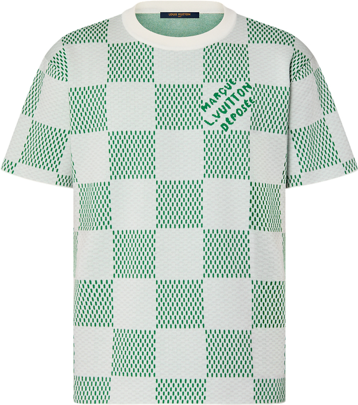 Tee-shirt en Maille Damier Louis Vuitton
