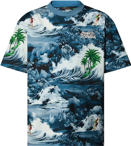 T Shirt Manches Courtes Imprime Louis Vuitton