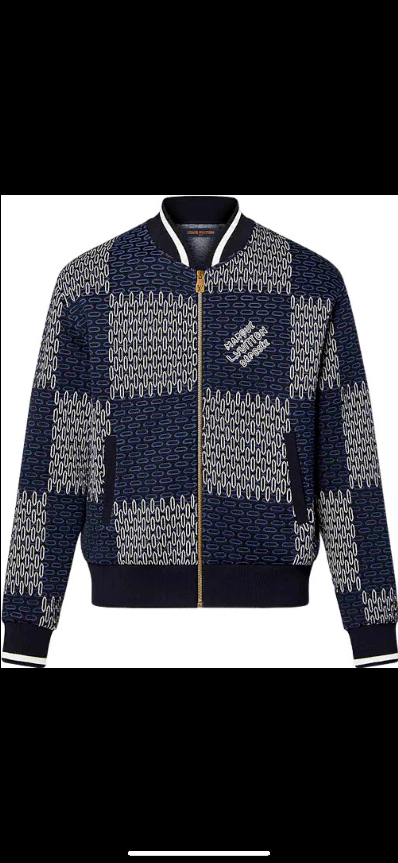Bomber Damier Matelassé en Coton Louis Vuitton