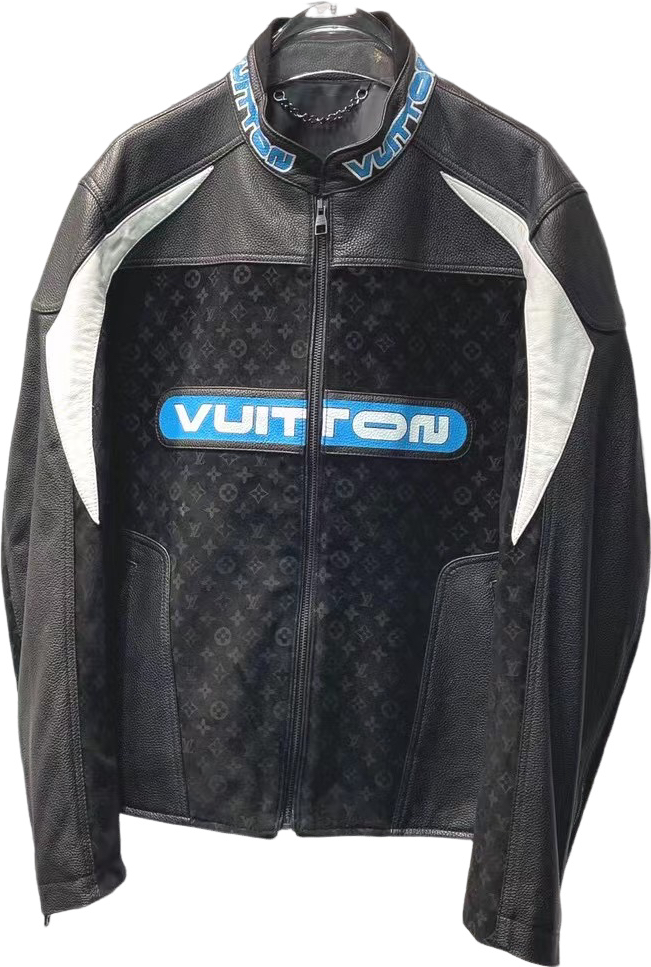Veste Louis Vuitton Full Cuir Leather Vrai Leather Black