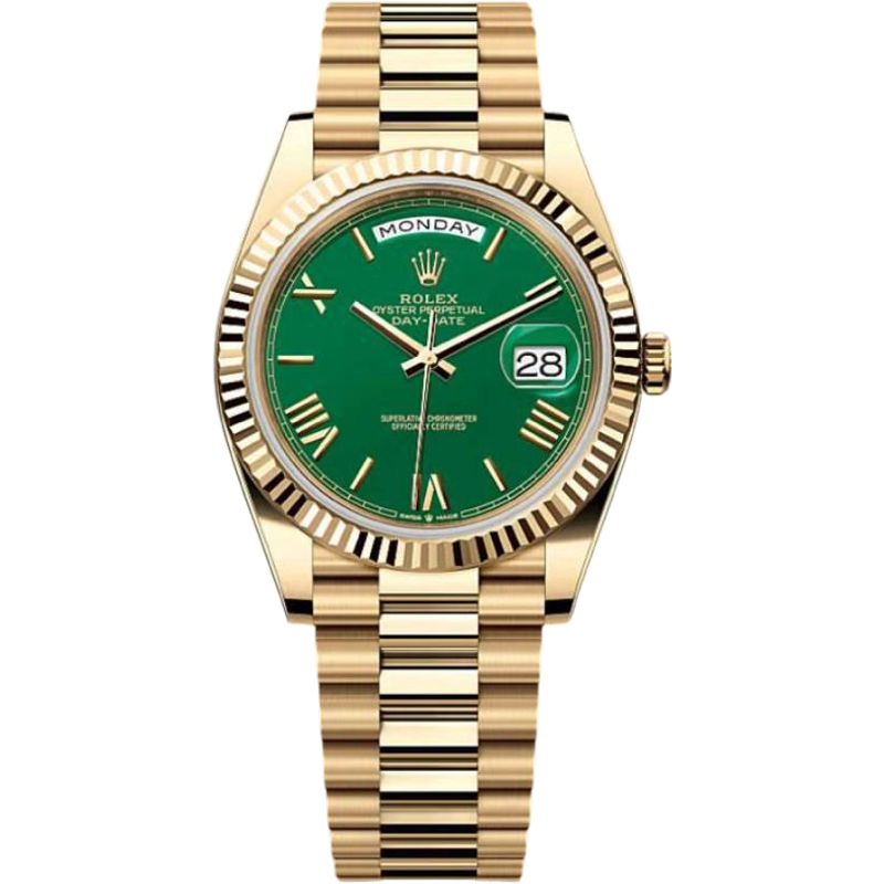 Day-date 40 Yellow Gold Green