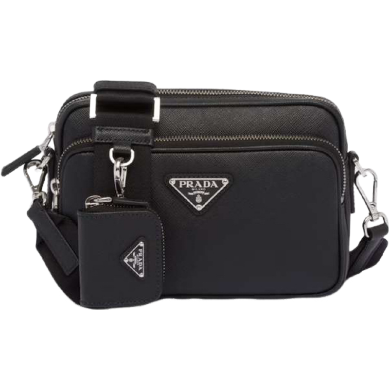 Prd Sac Porté Épaule en Cuir Saffiano