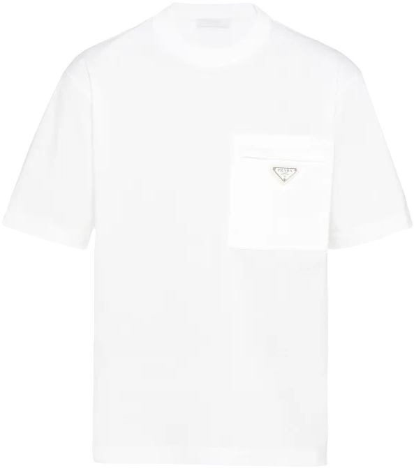 T Shirt Prd Black Cotton And Re Nylon