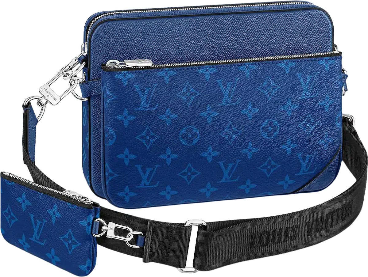 Sac Trio Messenger Bleu
